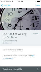 Habit of Waking Up On Time