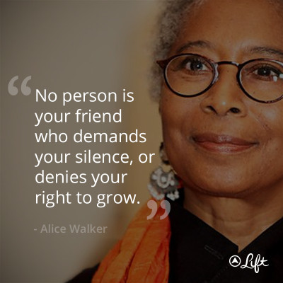 Alice Walker quote about personal growth